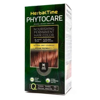 Herbal Time Phytocare трайна безамонячна боя за коса /7C топло меден/