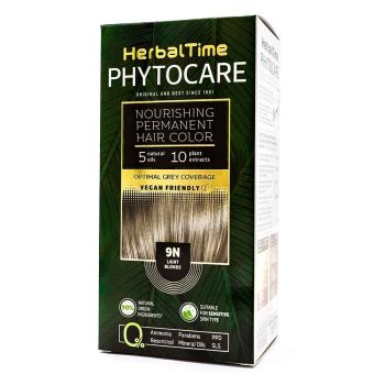 Herbal Time Phytocare трайна безамонячна боя за коса /9N светло рус/