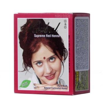 Henna - къна за коса, ярко червена
