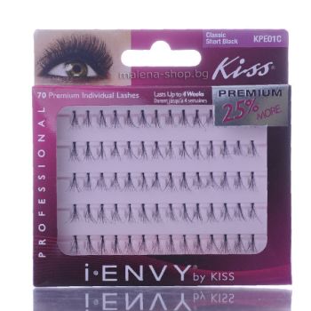 Изкуствени мигли от естествен косъм /KPE01C-снопчета/