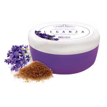 Leganza захарен скраб за тяло, с масло от лавандула и йогурт