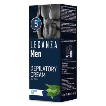 Leganza депилиращ крем за мъже, със зелен чай