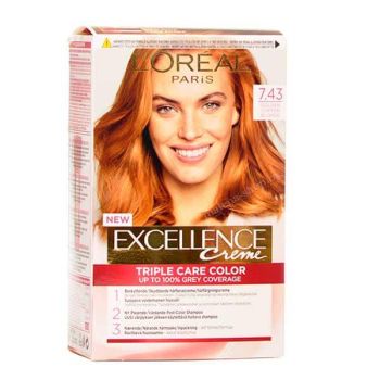 Loreal Excellence Боя за коса /7.43 златисто медно русо/