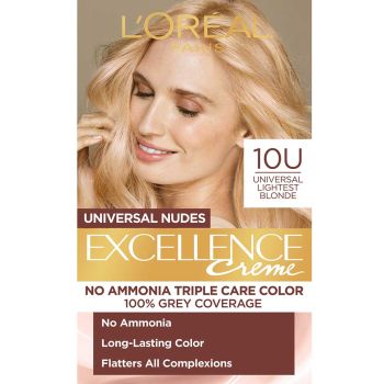 Loreal Excellence Nudes боя за коса, без амоняк (10 U universal lightest blonde)