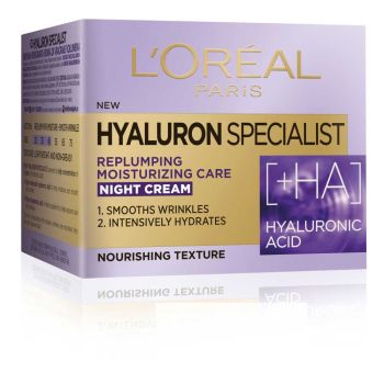 L'oreal Hyaluron specialist нощен хидратантен крем за възстановяване на обема