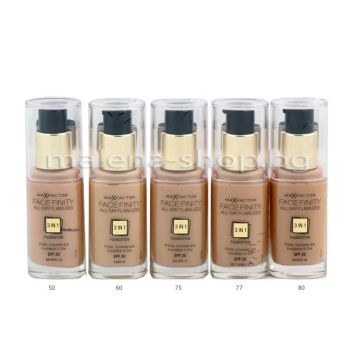 Facefinity All Day Flawless 3-in-1 фон дьо тен /75 golden/