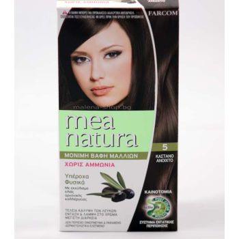 Mea Natura боя за коса /5 светъл кестен/