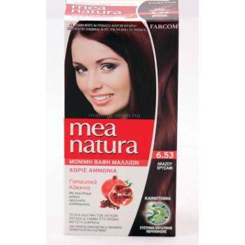 Mea Natura боя за коса /6.53 златен махагон/