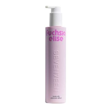 Seventeen body lotion Fuchsia Elize лосион за тяло, с блестящи частици.