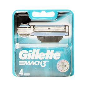 Gillette Mach 3 резервни ножчета за бръснене, опаковка от 4 броя