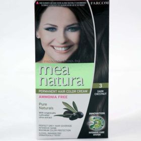 Mea Natura боя за коса /3 тъмен кестен/